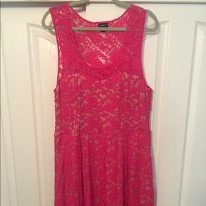 Pink lace torrid dress